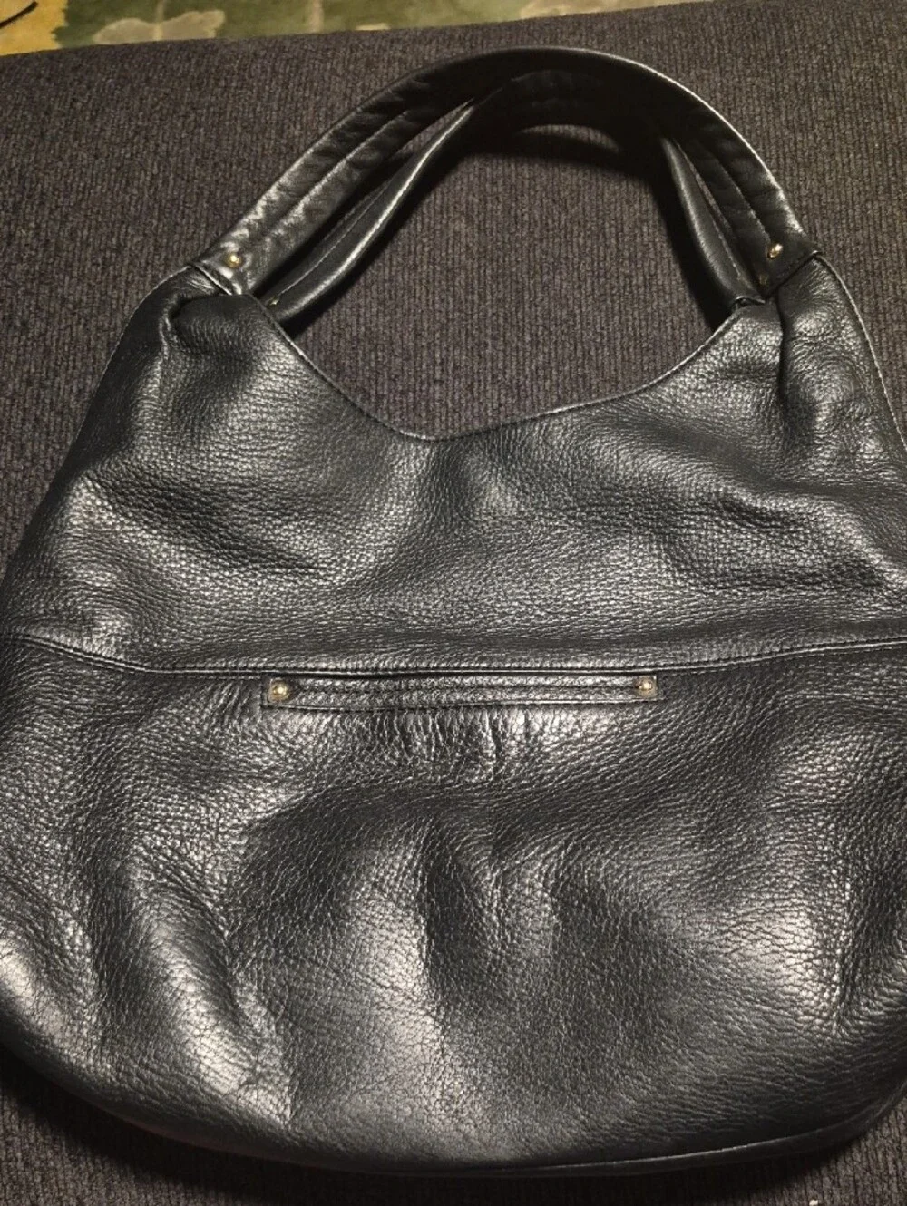 Michael Kors Black Pebbled Leather Hobo Shoulder Bag